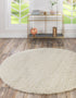 Plush Oasis Collection Area Rug - Serenity (Pure Ivory)