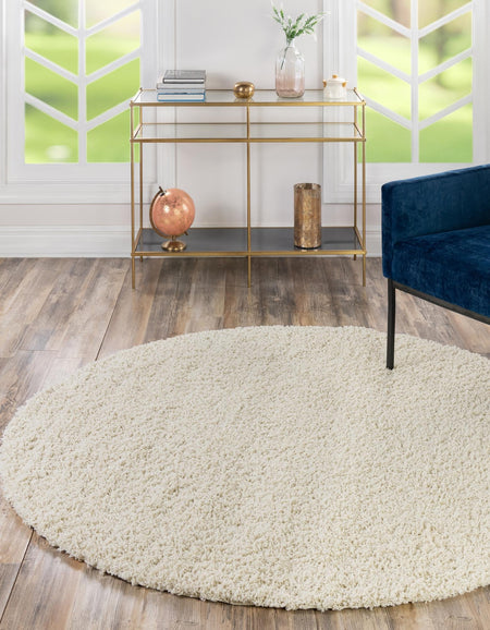 Plush Oasis Collection Area Rug - Serenity (Pure Ivory)