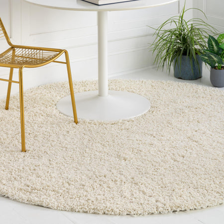 Plush Oasis Collection Area Rug - Serenity (Pure Ivory)