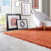 Plush Oasis Collection Area Rug - Serenity (Terracotta) Square Terracotta  lifestyle 22