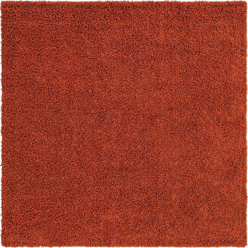 Plush Oasis Collection Area Rug - Serenity (Terracotta) Square Terracotta Main