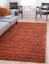 Plush Oasis Collection Area Rug - Serenity (Terracotta) Rectangle Terracotta  lifestyle 4