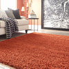 Plush Oasis Collection Area Rug - Serenity (Terracotta) Rectangle Terracotta  lifestyle 8