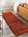 Plush Oasis Collection Area Rug - Serenity (Terracotta) Runner Terracotta  lifestyle 0