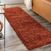 Plush Oasis Collection Area Rug - Serenity (Terracotta) Runner Terracotta  lifestyle 43