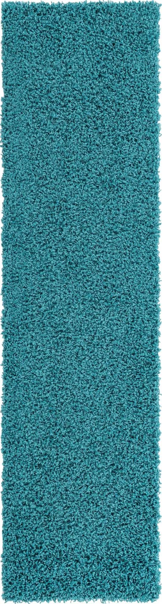 Plush Oasis Collection Area Rug - Serenity (Deep Aqua Blue)