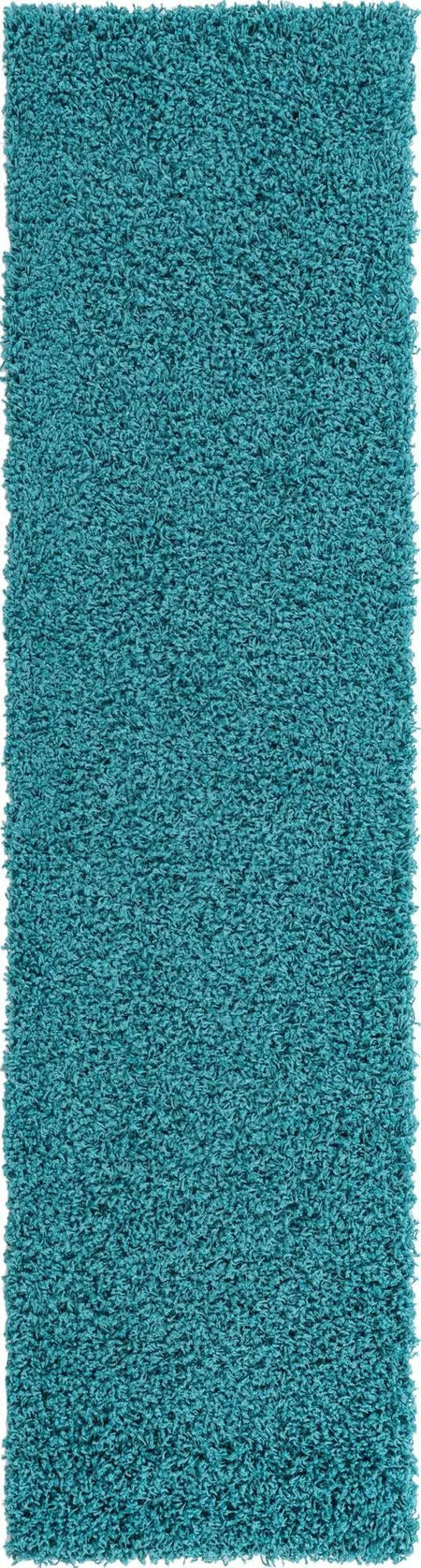 Plush Oasis Collection Area Rug - Serenity (Deep Aqua Blue)