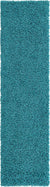 Plush Oasis Collection Area Rug - Serenity (Deep Aqua Blue) Runner Deep Aqua Blue Main