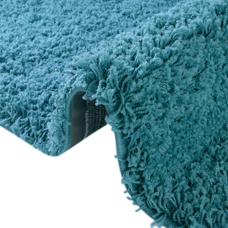 Plush Oasis Collection Area Rug - Serenity (Deep Aqua Blue)