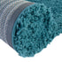 Plush Oasis Collection Area Rug - Serenity (Deep Aqua Blue)