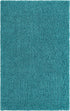 Plush Oasis Collection Area Rug - Serenity (Deep Aqua Blue)