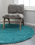 Plush Oasis Collection Area Rug - Serenity (Deep Aqua Blue)