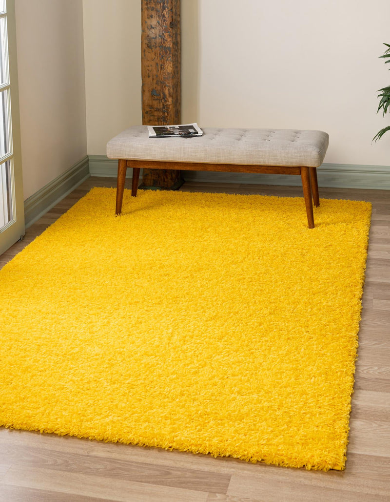 Plush Oasis Collection Area Rug - Serenity (Tuscan Sun Yellow) Rectangle Tuscan Sun Yellow  lifestyle 2