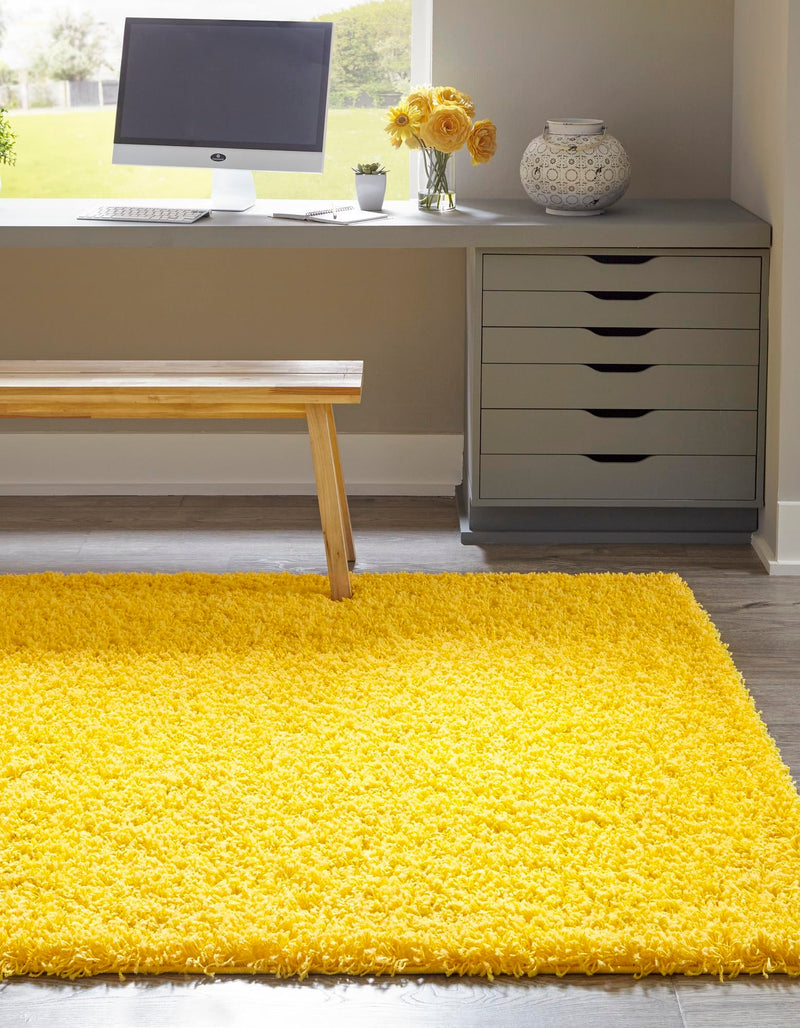 Plush Oasis Collection Area Rug - Serenity (Tuscan Sun Yellow) Rectangle Tuscan Sun Yellow  lifestyle 6