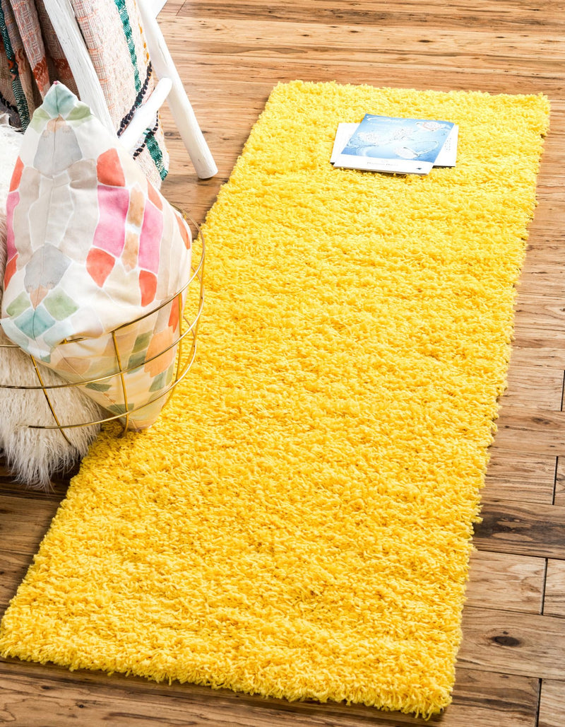 Plush Oasis Collection Area Rug - Serenity (Tuscan Sun Yellow) Runner Tuscan Sun Yellow  lifestyle 0