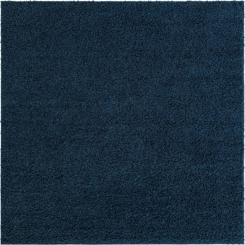 Plush Oasis Collection Area Rug - Serenity (Sapphire Blue) Square Sapphire Blue Main