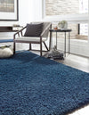 Plush Oasis Collection Area Rug - Serenity (Sapphire Blue) Rectangle Sapphire Blue  lifestyle 6