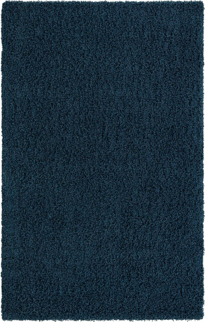 Plush Oasis Collection Area Rug - Serenity (Sapphire Blue) Rectangle Sapphire Blue Main