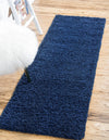 Plush Oasis Collection Area Rug - Serenity (Sapphire Blue) Runner Sapphire Blue  lifestyle 0