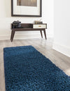 Plush Oasis Collection Area Rug - Serenity (Sapphire Blue) Runner Sapphire Blue  lifestyle 5