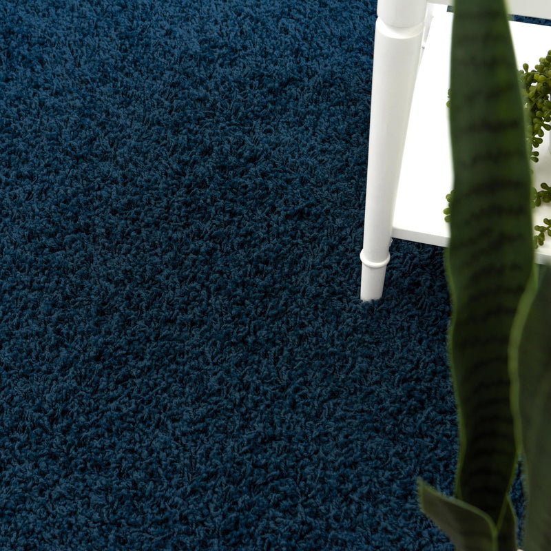 Plush Oasis Collection Area Rug - Serenity (Sapphire Blue) Runner Sapphire Blue  lifestyle 12