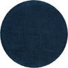 Plush Oasis Collection Area Rug - Serenity (Sapphire Blue) Round Sapphire Blue Main