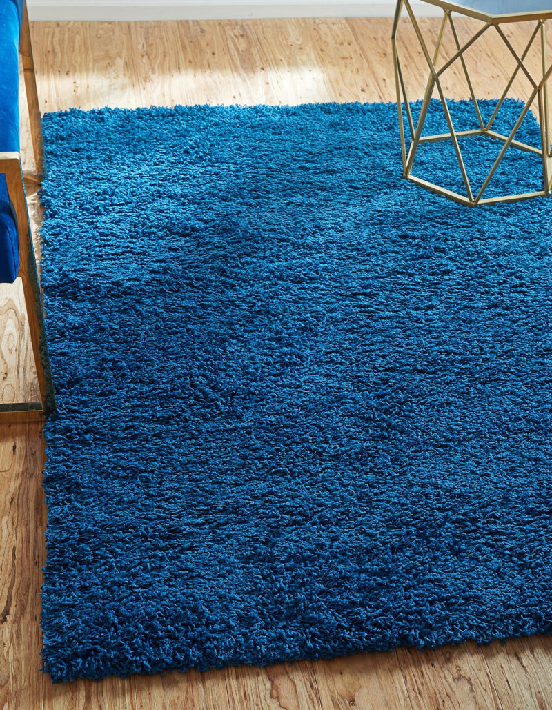 Plush Oasis Collection Area Rug - Serenity (Sapphire Blue) Rectangle Sapphire Blue  lifestyle 48