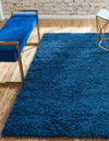 Plush Oasis Collection Area Rug - Serenity (Sapphire Blue) Rectangle Sapphire Blue  lifestyle 49