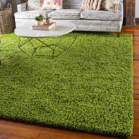 Plush Oasis Collection Area Rug - Serenity (Grass Green)