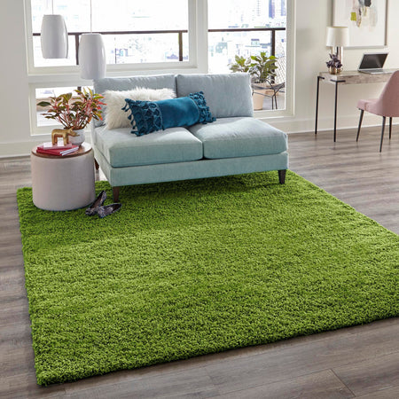 Plush Oasis Collection Area Rug - Serenity (Grass Green)