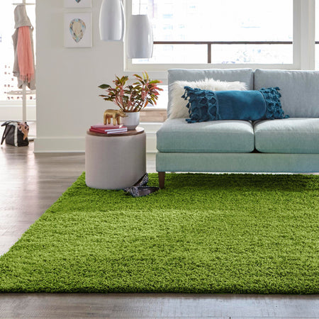 Plush Oasis Collection Area Rug - Serenity (Grass Green)