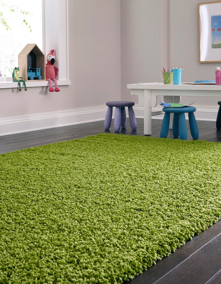 Plush Oasis Collection Area Rug - Serenity (Grass Green)