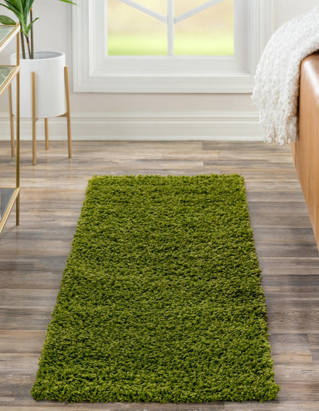 Plush Oasis Collection Area Rug - Serenity (Grass Green)