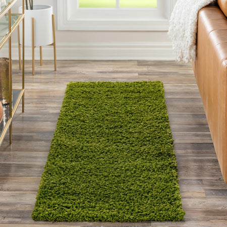 Plush Oasis Collection Area Rug - Serenity (Grass Green)