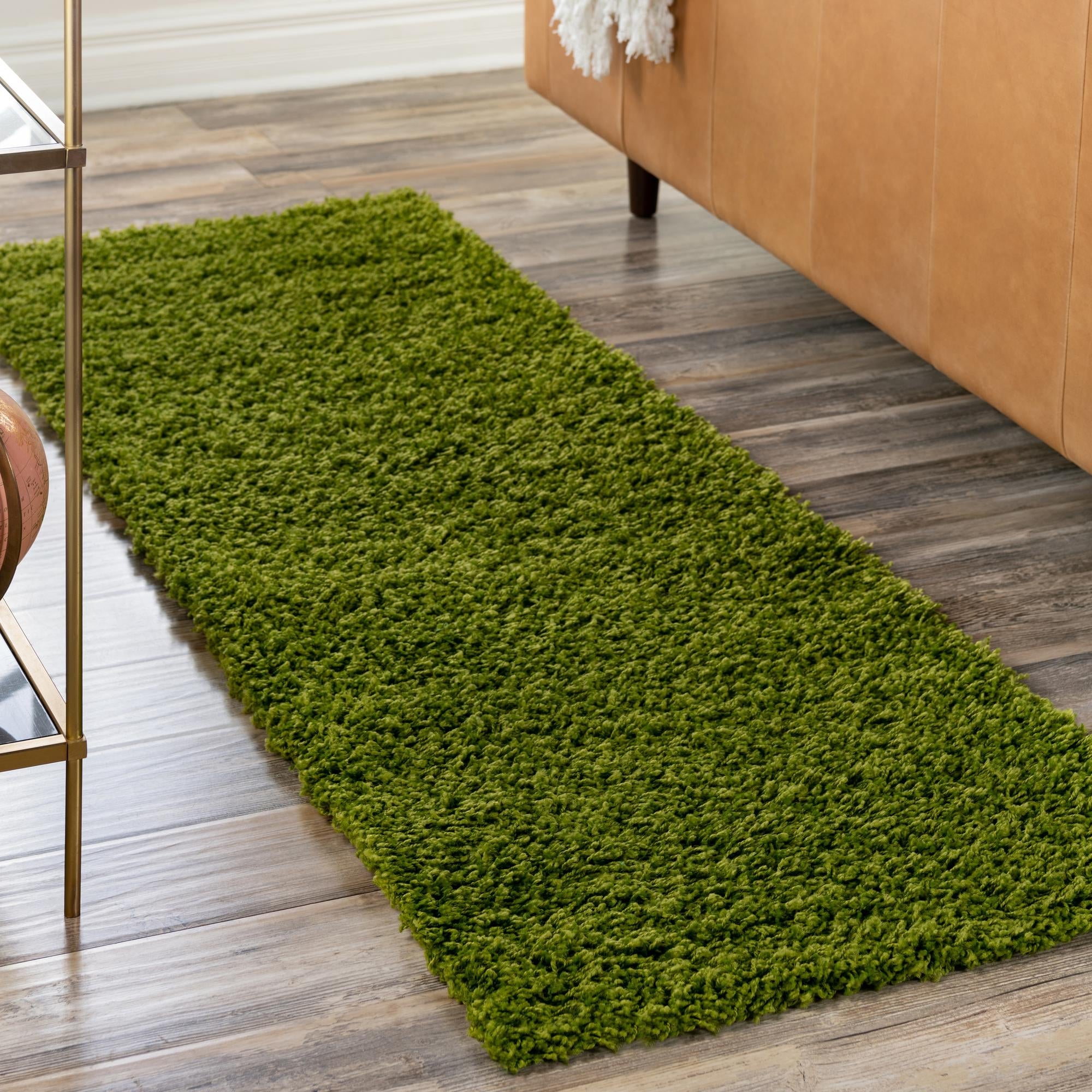 Plush Oasis Collection Area Rug - Serenity (Grass Green)