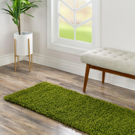 Plush Oasis Collection Area Rug - Serenity (Grass Green)