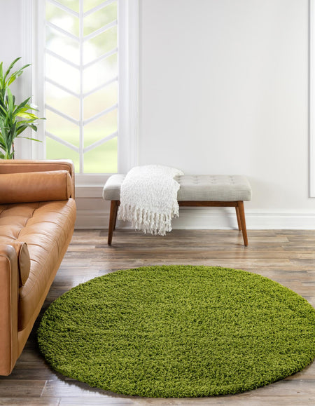 Plush Oasis Collection Area Rug - Serenity (Grass Green)