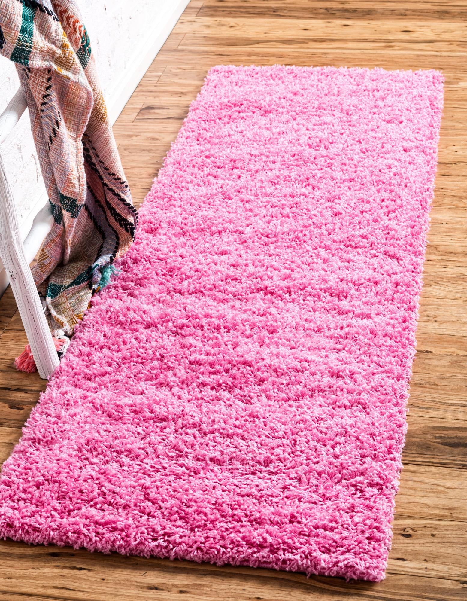 Plush Oasis Collection Area Rug - Serenity (Taffy Pink)