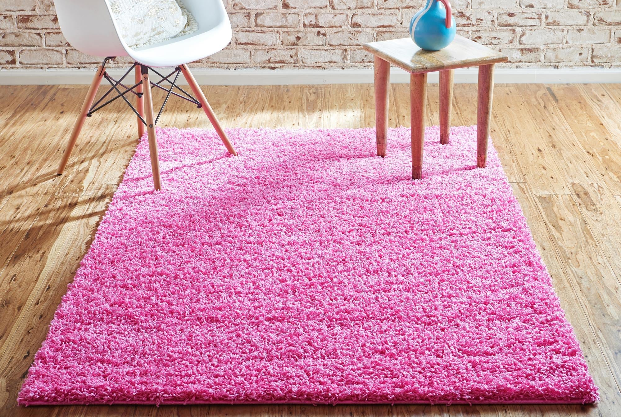 Plush Oasis Collection Area Rug - Serenity (Taffy Pink)