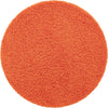 Plush Oasis Collection Area Rug - Serenity (Tiger Orange) Round Tiger Orange Main