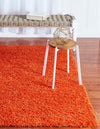 Plush Oasis Collection Area Rug - Serenity (Tiger Orange) Rectangle Tiger Orange  lifestyle 37