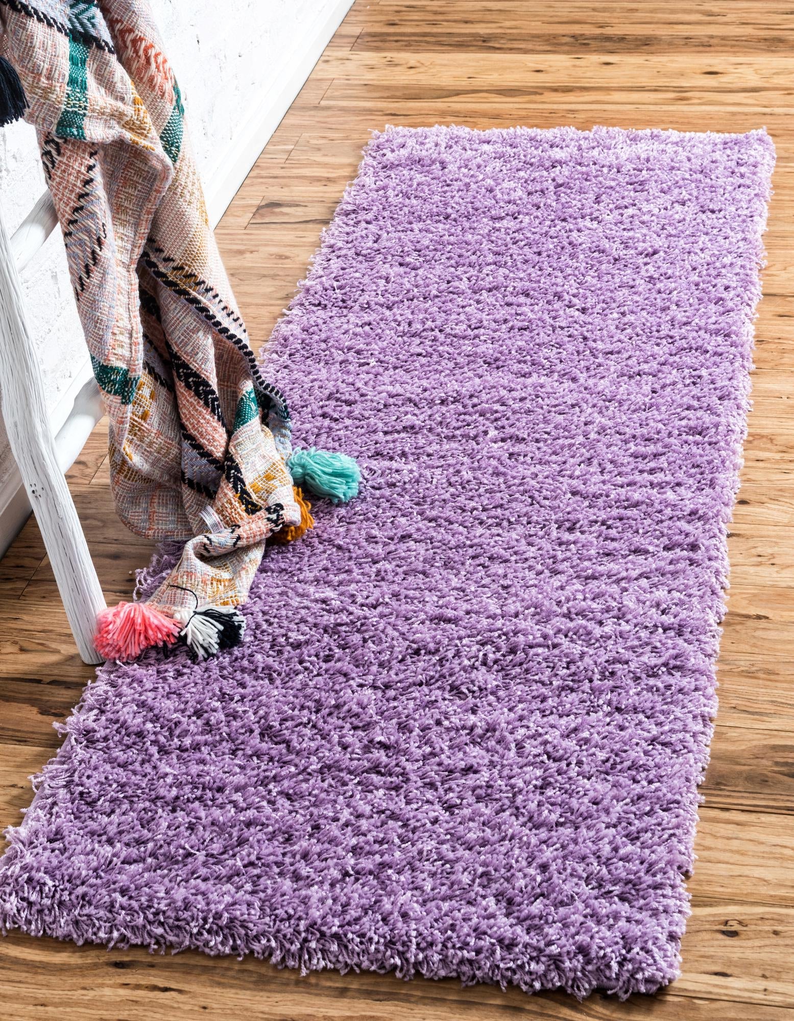 Plush Oasis Collection Area Rug - Serenity (Lilac)