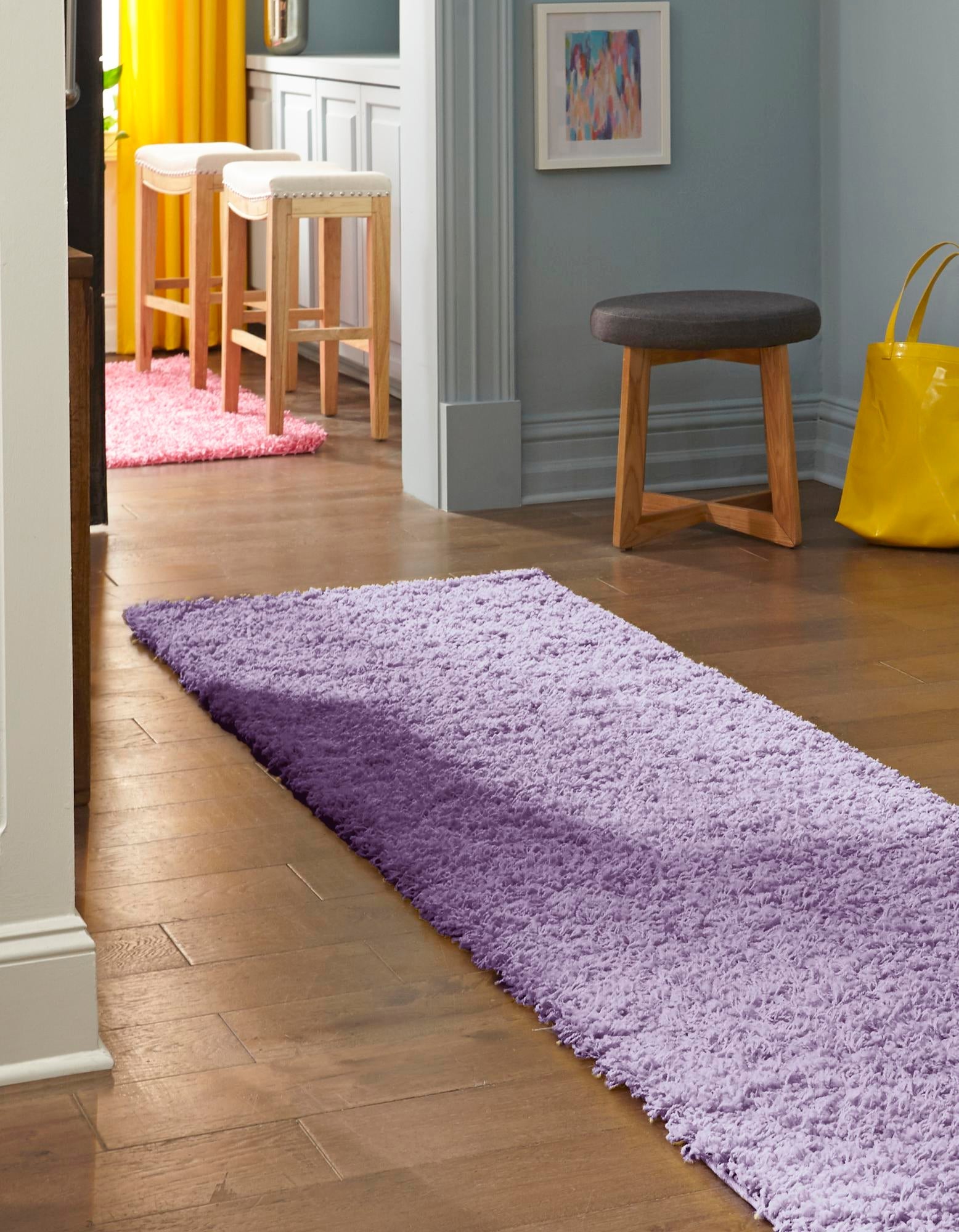 Plush Oasis Collection Area Rug - Serenity (Lilac)