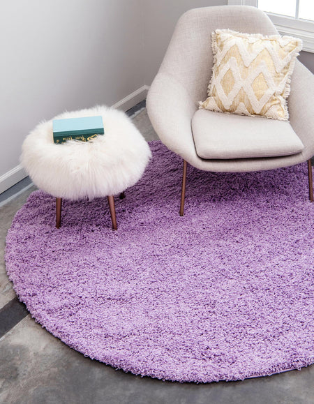 Plush Oasis Collection Area Rug - Serenity (Lilac)