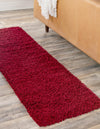 Plush Oasis Collection Area Rug - Serenity (Cherry Red) Runner Cherry Red  lifestyle 6