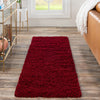 Plush Oasis Collection Area Rug - Serenity (Cherry Red) Runner Cherry Red  lifestyle 36