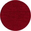 Plush Oasis Collection Area Rug - Serenity (Cherry Red) Round Cherry Red Main