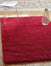 Plush Oasis Collection Area Rug - Serenity (Cherry Red) Rectangle Cherry Red  lifestyle 39