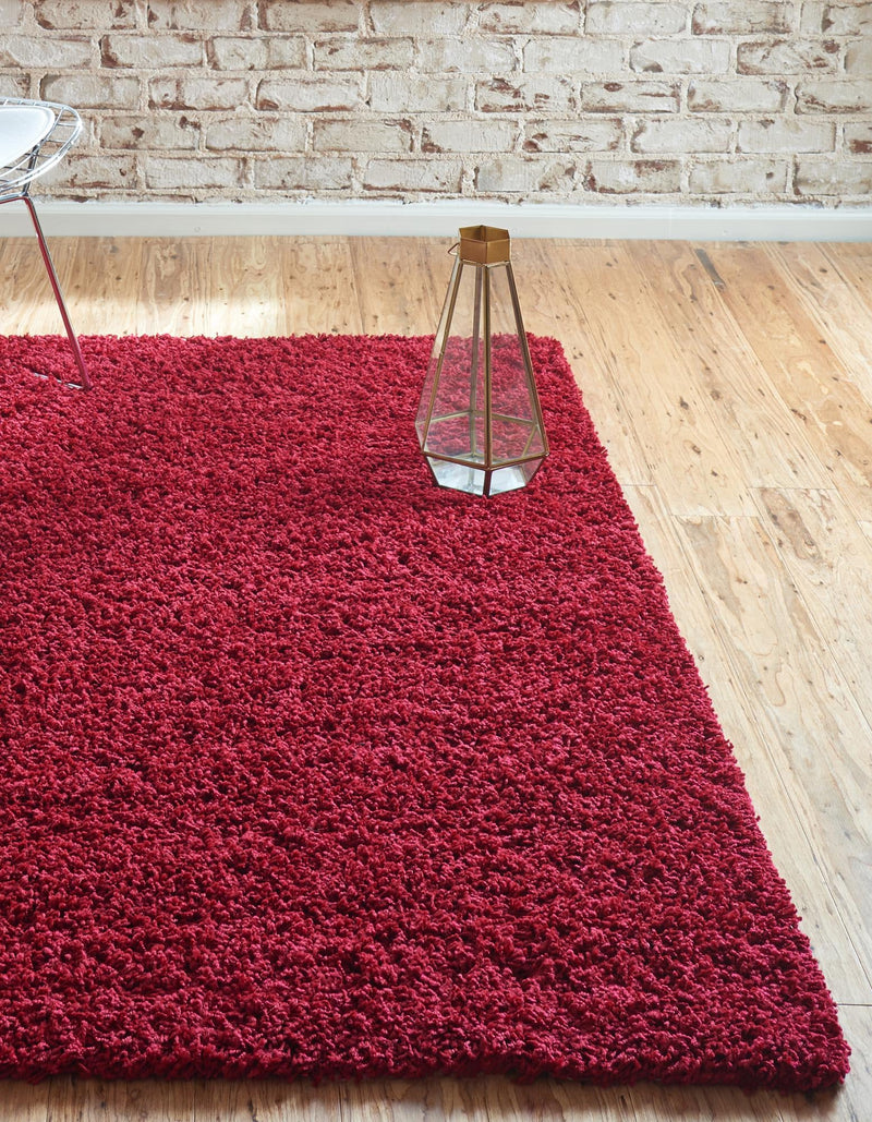 Plush Oasis Collection Area Rug - Serenity (Cherry Red) Rectangle Cherry Red  lifestyle 40