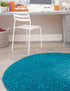 Plush Oasis Collection Area Rug - Serenity (Turquoise)